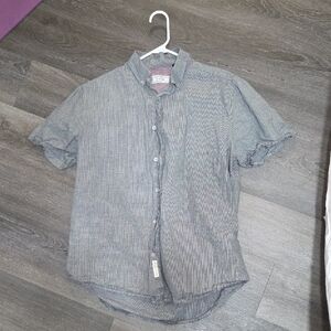 Men's Gray Short Sleeve Shirt